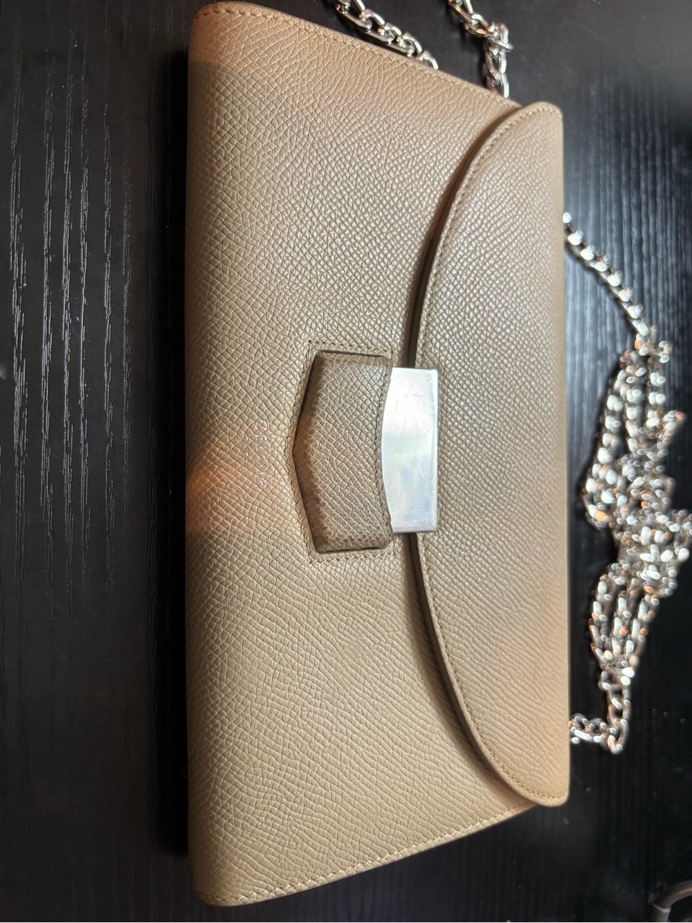 Authentic Celine Trotteur Large Flap Wallet On Chain (WOC) – VGUC W/Dust Bag - Picture 3 of 11